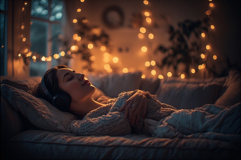 Pagi yang Lembut di Tempat Tidur dengan Aroma Favorit dan Gerakan Ringan